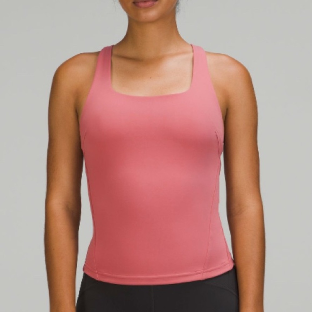 Lululemon Instill tank top color: pink/brier rose